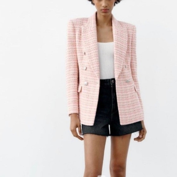 💥SOLD💥Zara Double Breasted Blazer NWOT - Picture 5 of 10